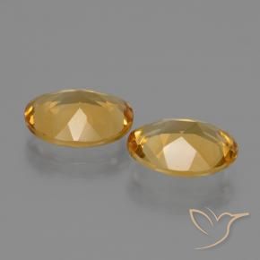 Citrine Gemstones in 10 x 8 mm (calibrated) Size for Sale, Citrine Stones in Golden Color