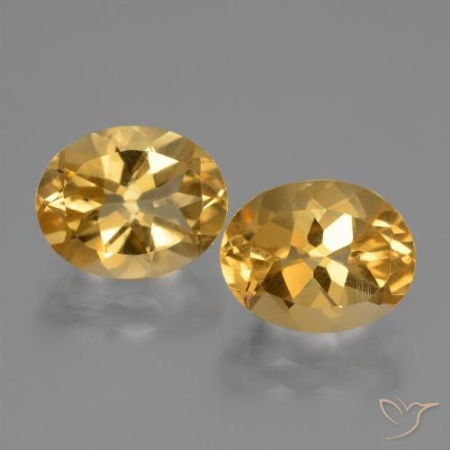 5.03ctw Natural Deep Golden Orange Citrine, Oval, VVS-VS