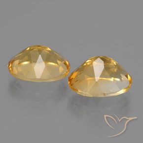 Citrine Gemstones in 10 x 8 mm (calibrated) Size for Sale, Citrine Stones in Deep Golden Orange Color
