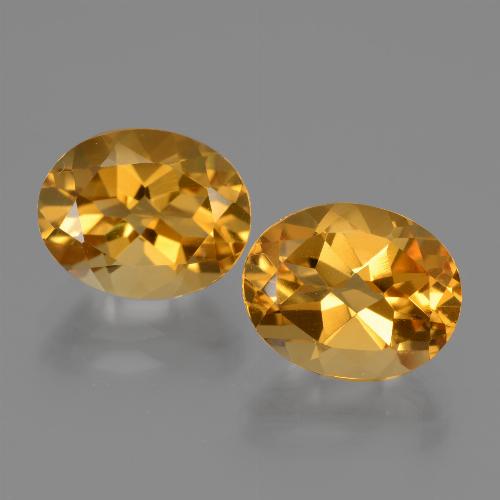 Dark Golden Citrine Gem - 2.7ct Oval Facet (ID: 435511)