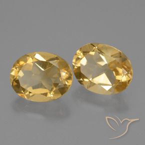 4.58 ctw Golden Citrine Stones, Natural Citrine in Oval Facet Shape for Sale