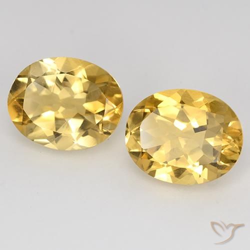 4.70 ctw Golden Citrine Stones, Natural Citrine in Oval Facet Shape for Sale
