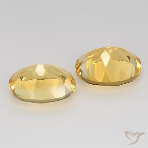 Citrine Gemstones in 10 x 8 mm (calibrated) Size for Sale, Citrine Stones in Golden Orange Color