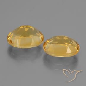 Citrine Gemstones in 10 x 8 mm (calibrated) Size for Sale, Citrine Stones in Deep Golden Orange Color