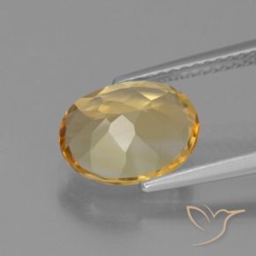 Citrine Gemstone in 10 x 8 mm (calibrated) Size for Sale, Citrine Stone in Golden Orange Color