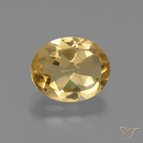 2.10ct Natural Golden Orange Citrine, Oval, VS