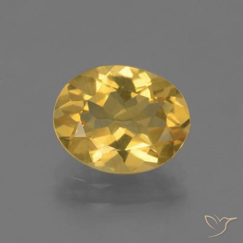 2.15ct Natural Golden Citrine, Oval, VVS-VS