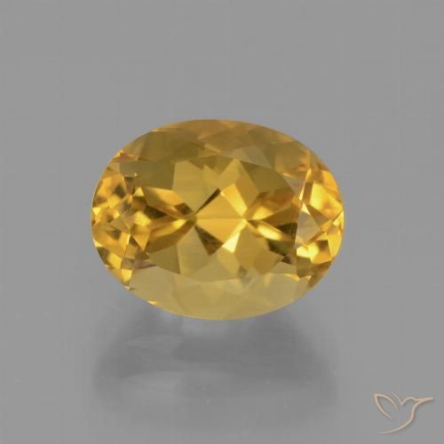 2.78ct Natural Dark Golden Citrine, Oval, VVS-VS