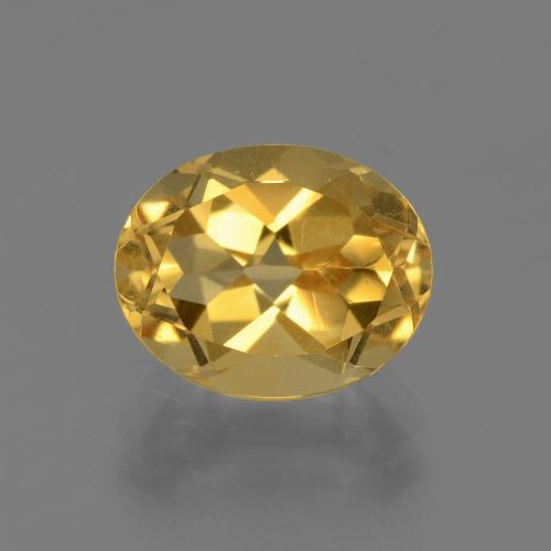 Deep Gold Citrin Edelstein - 2.6ct Oval facettiert (ID: 435760)
