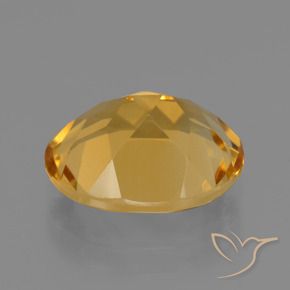 Citrine Gemstone in 11 x 9 mm (calibrated) Size for Sale, Citrine Stone in Medium-Dark Golden Color