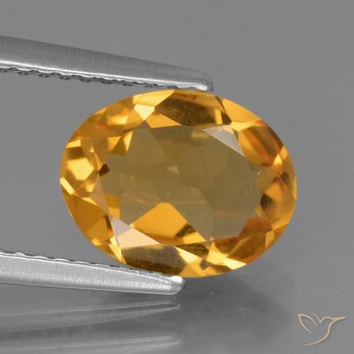 Dorado naranja oscuro Citrina Gema - 1.8ct Forma ovalada (ID: 435845)