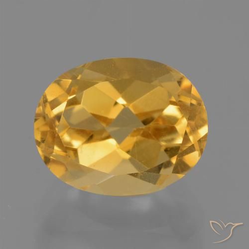 2.96ct Natural Deep Golden Orange Citrine, Oval, VVS-VS