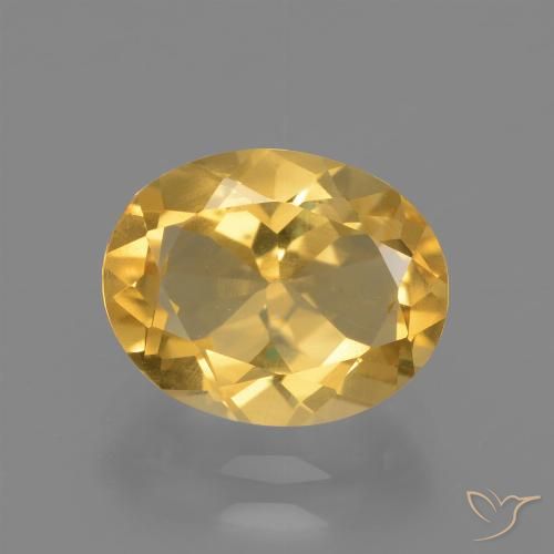 2.41ct Natural Bright Gold Citrine, Oval, VS