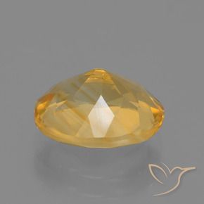 Citrine Gemstone in 10 x 8 mm (calibrated) Size for Sale, Citrine Stone in Bright Gold Color