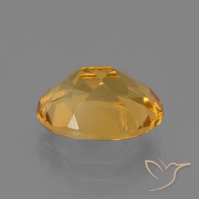 Citrine Gemstone in 10 x 8 mm (calibrated) Size for Sale, Citrine Stone in Medium-Light Orange-Gold Color