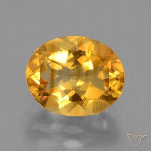2.72ct Natural Deep Orange-Gold Citrine, Oval, VVS-VS