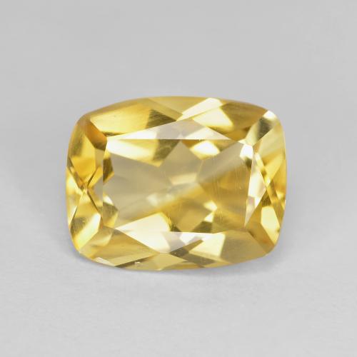Golden Orange Citrine Gem - 2.5ct Cushion-Cut (ID: 439392)