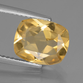 2.3ct Cushion-Cut Yellow Golden Citrine Gem for sale 2.3ct Cushion-Cut Yellow Golden Citrine Gem (ID: 439395)