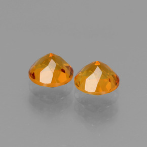 Citrine Gemstone in 5.1 mm Size for Sale, Citrine Stone in Yellow Golden Color