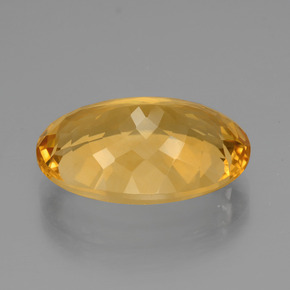 Citrine Gemstone in 19.8 x 14 mm Size for Sale, Citrine Stone in Dark Golden Color
