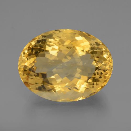 濃いゴールド シトリン 宝石 - 17.1ct オーバル ファセット (ID: 443586)