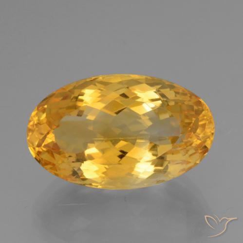 Naranja dorado Citrina Gema - 15.6ct Forma ovalada (ID: 443588)