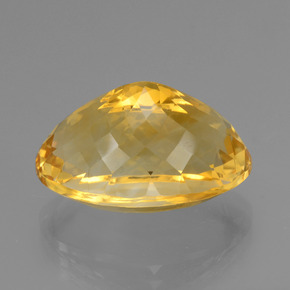 Citrine Gemstone in 19.7 x 14 mm Size for Sale, Citrine Stone in Golden Orange Color