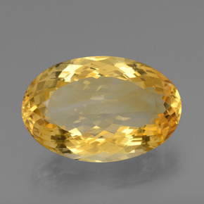 21.00 ct Golden Citrine Gemstone, Citrine Gem in Oval Facet Shape for Sale.
