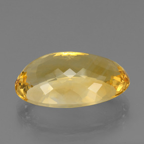 Citrine Gemstone in 22.9 x 15.1 mm Size for Sale, Citrine Stone in Medium Golden Color