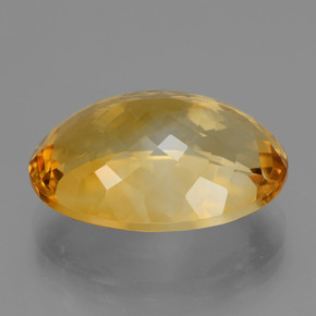 Citrine Gemstone in 19.9 x 14.5 mm Size for Sale, Citrine Stone in Deep Orange-Gold Color