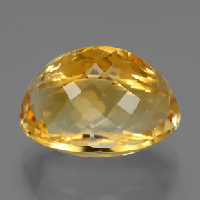 Citrine Gemstone in 18.8 x 13.1 mm Size for Sale, Citrine Stone in Deep Golden Orange Color