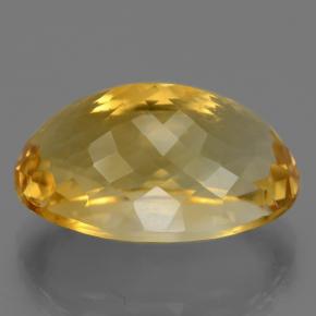 Citrine Gemstone in 21.3 x 14.5 mm Size for Sale, Citrine Stone in Golden Color