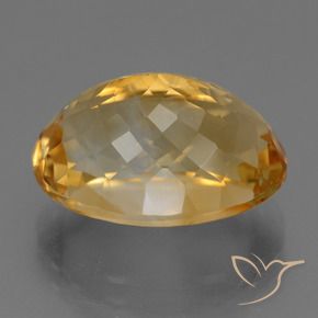 Citrine Gemstone in 18 x 13 mm (calibrated) Size for Sale, Citrine Stone in Dark Golden Color