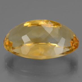 Citrine Gemstone in 20.2 x 12.5 mm Size for Sale, Citrine Stone in Deep Golden Orange Color