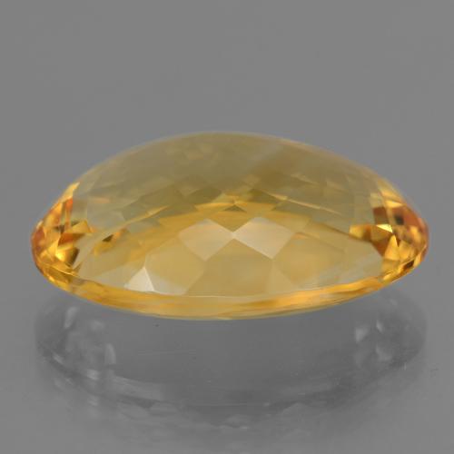 Citrine Gemstone in 20.9 x 15.1 mm Size for Sale, Citrine Stone in Deep Golden Orange Color