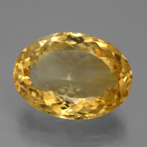 Medium-Dark Golden Citrin Edelstein - 20.1ct Oval facettiert (ID: 443847)