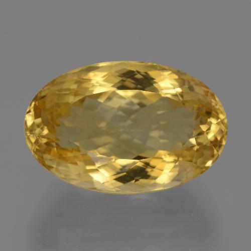 Medium-Dark Golden Цитрин Камень - 18.3ct Фасетный Овал (ID: 443852)