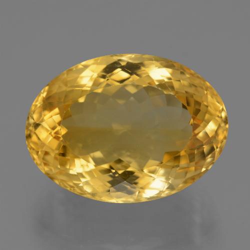 20.3 x 14.9mm Oval Facet Golden Citrine from Brazil, Weight of 19.99ct, Natural untreated Gemstone in VVS Clarity, 1pc Citrine - Color: Deep Golden Orange, Mohs Hardness of 7 suitable for daily wear jewelry, Unblocks Solar Plexus Chakra, Photo A