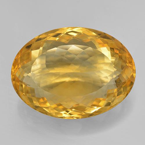Dorado oscuro Citrina Gema - 25.1ct Corte Portuguesa en Forma Óvalo (ID: 443855)