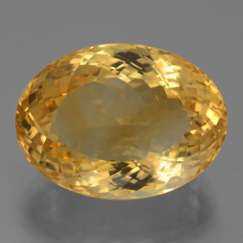 Naranja dorado intenso Citrina Gema - 24.6ct Corte Portuguesa en Forma Óvalo (ID: 444025)