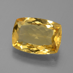 5ct Cushion-Cut Yellow Golden Citrine Gem for sale 5ct Cushion-Cut Yellow Golden Citrine Gem (ID: 445223)