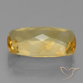 Citrine Gemstone in 16.6 x 9.6 mm Size for Sale, Citrine Stone in Medium-Dark Golden Color