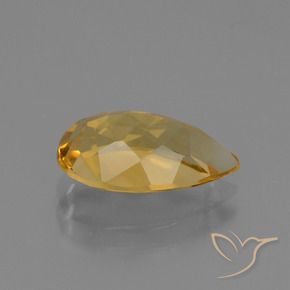 Citrine Gemstone in 12.7 x 8 mm Size for Sale, Citrine Stone in Deep Golden Orange Color