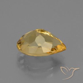 Citrine Gemstone in 11.9 x 8.5 mm Size for Sale, Citrine Stone in Medium-Dark Golden Color