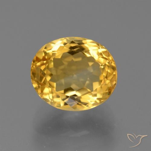 Citrine Doré oval facet 11,1 x 9,4mm du Brésil, poids de 4,88 ct, pierre gemme naturelle Non traité de pureté vvs-vs, 1 pièce de citrine, couleur : Orange doré profond, dureté de Mohs de 7 convient aux bijoux de tous les jours, pierre de sagesse, Pierre de naissance de novembre, Photo A