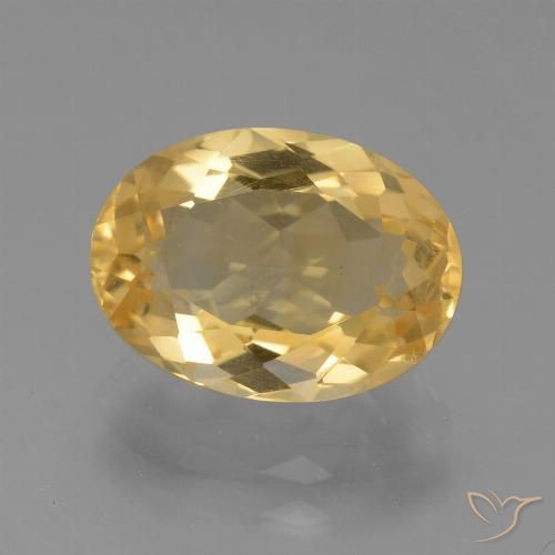 3.80ct Natural Gold Citrine, Oval, VVS-VS