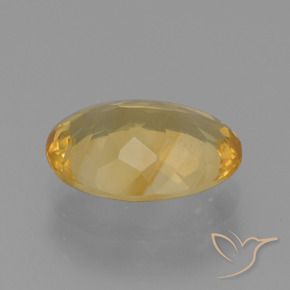 Citrine Gemstone in 12.4 x 9.3 mm Size for Sale, Citrine Stone in Golden Orange Color
