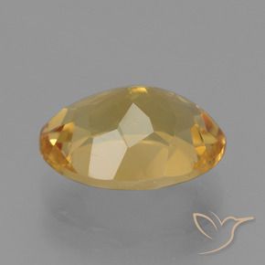 Citrine Gemstone in 12.8 x 10.1 mm Size for Sale, Citrine Stone in Deep Golden Orange Color