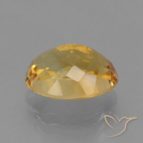 Citrine Gemstone in 11.8 x 9.5 mm Size for Sale, Citrine Stone in Deep Golden Orange Color