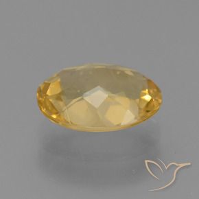 Citrine Gemstone in 11 x 9 mm (calibrated) Size for Sale, Citrine Stone in Medium-Dark Golden Color
